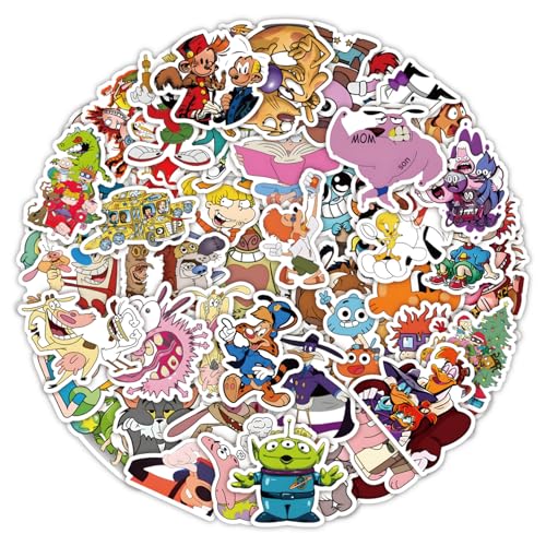 50Pcs Cartoon Anime from the 1990s Themes Waterproof Stickers