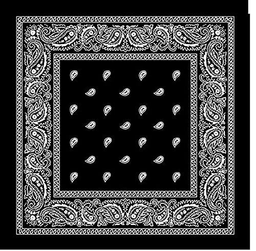 Image of SPIN CART Soft Breathable Cotton Paisley Bandana Handkerchief For Hair Head Bike For Men & Women
