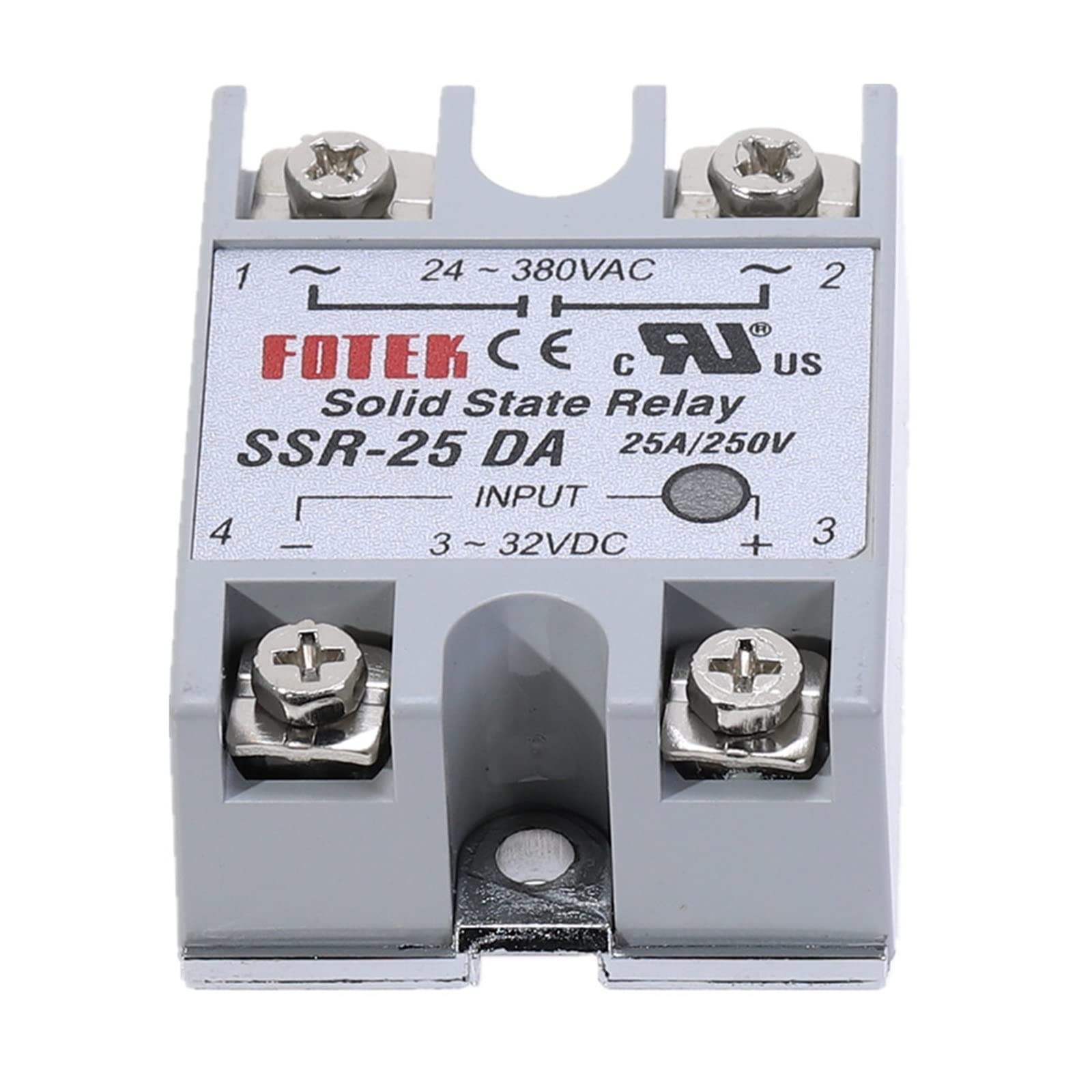 Parti elettroniche 1 pz SSR-25DA 25A Modulo Relè A Stato Solido 3-32 V DC Ingresso 24-380 V CA