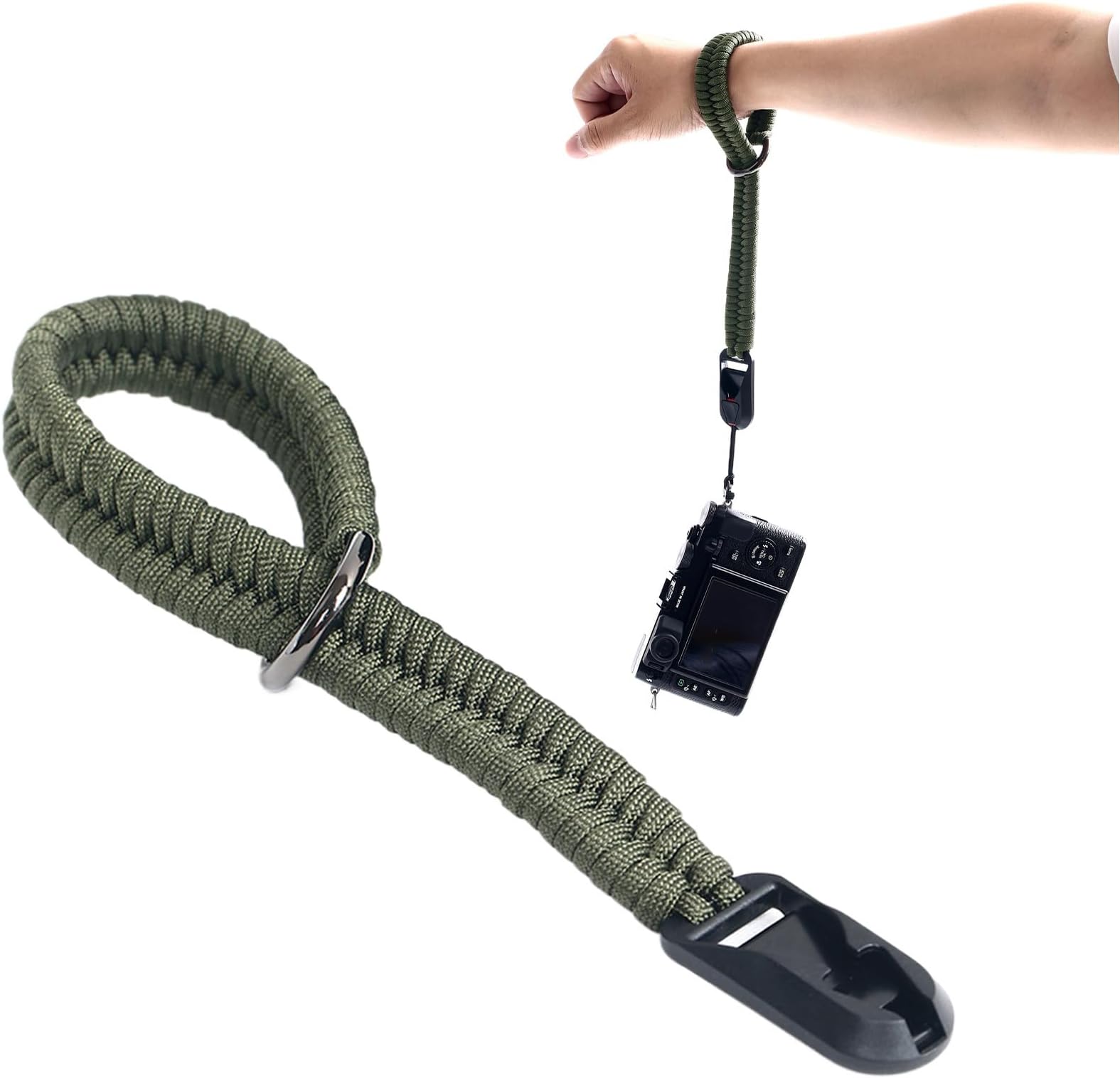Camera Strap - Adjustable Nylon Wristband - Non-Slip Camera Hand Strap Buckle | for Digital DSLR Mirrorless Action Selfie Stick Tripod Travel Outdoor Hiking