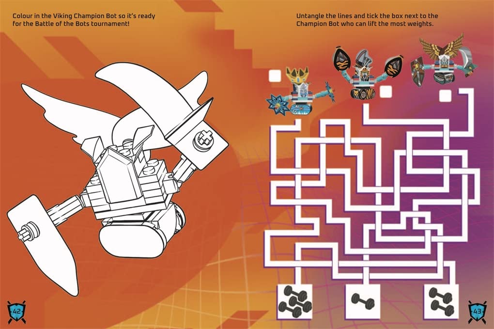 LEGO® Books: Build and Stick: Robots (LEGO® Build and Stick Activity Box)