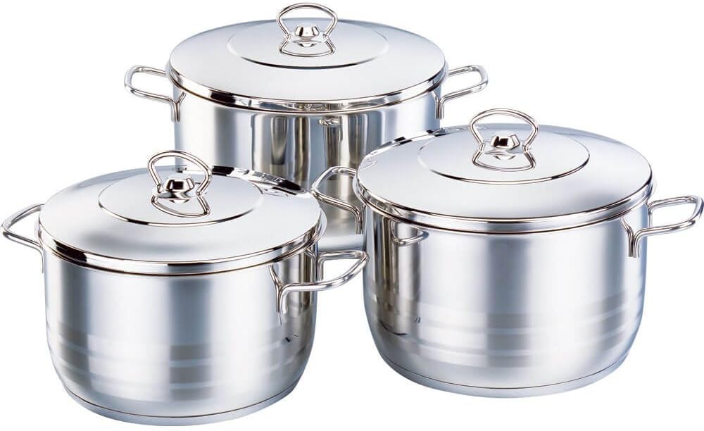 Korkmaz Astra Stainless Steel Capsulated Cookware Set With Stainless