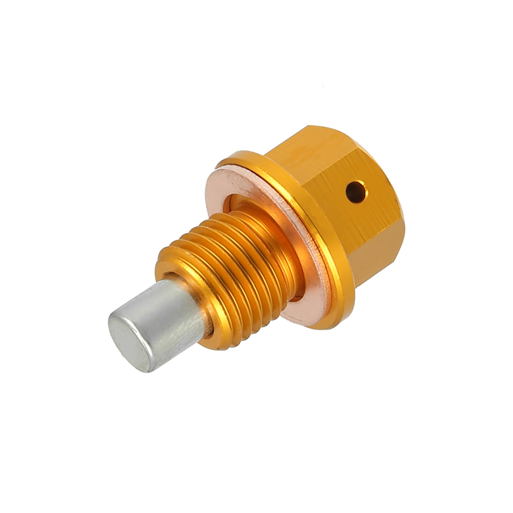 Tornillo Tapón De Aceite Magnético M12x1.5 – Incluye 5 Arandelas, Aluminio, Para Coche, Moto O Barco