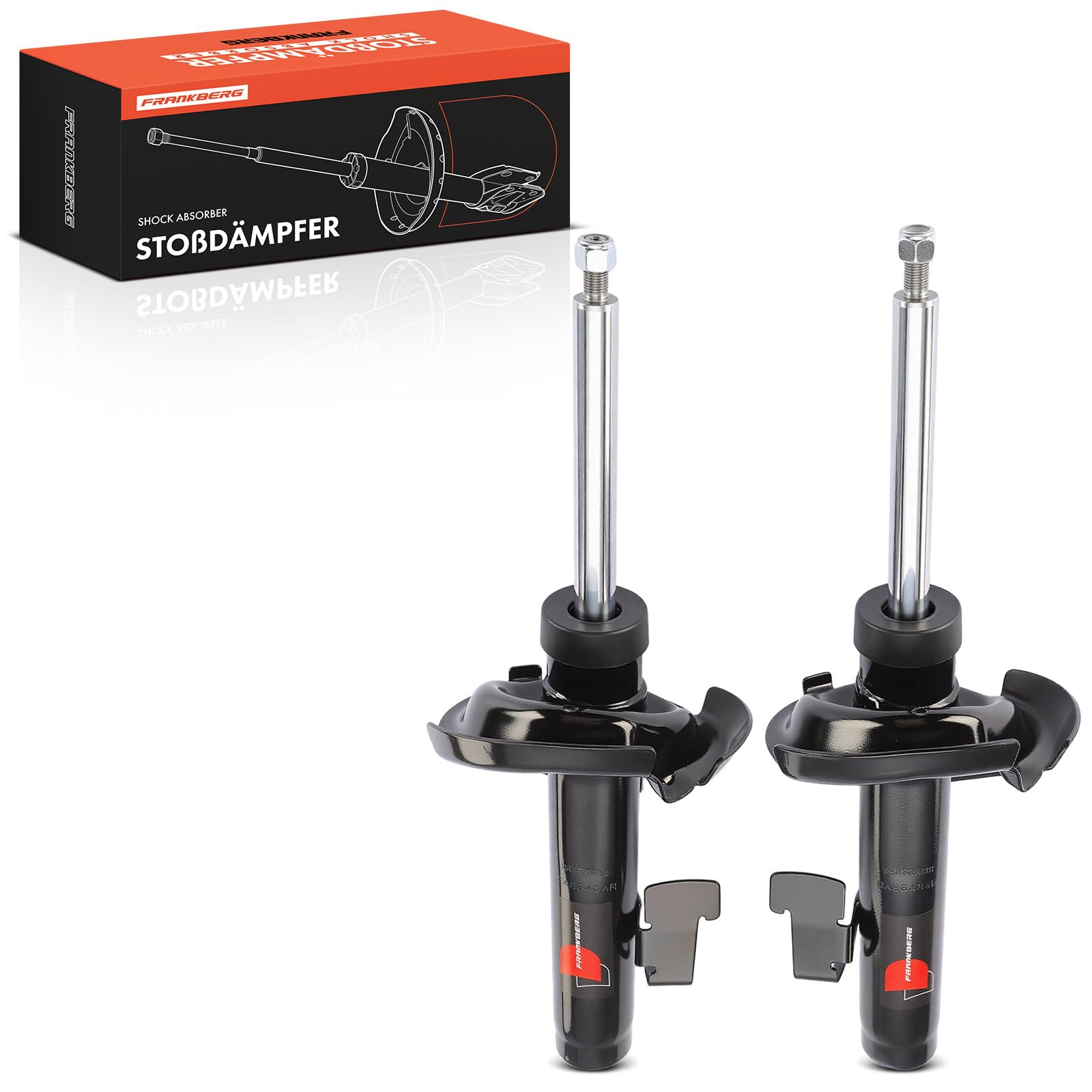 Frankberg 2 amortiguadores delanteros izquierdo y derecho 334841 | Compatible con: Torneo Focus II DA DS FFS, Focus II Saloon DB DH FCH, C-Max DM2, Focus II DA DP HCP, Focus C-Max DM2
