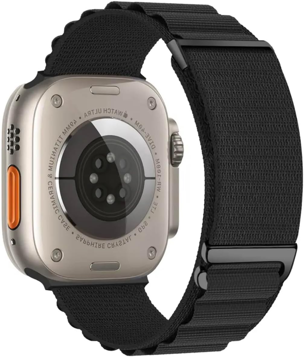 Upgraded Nylon Loop Desing Band Compatible with Apple watch series Series 10 | Ultra 2 | 9 | 8 Ultra | 8 | 7 | 6 | SE