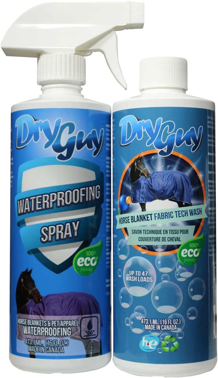 Horse Blanket Waterproofing Spray & Fabric Tech Wash Duo Pack