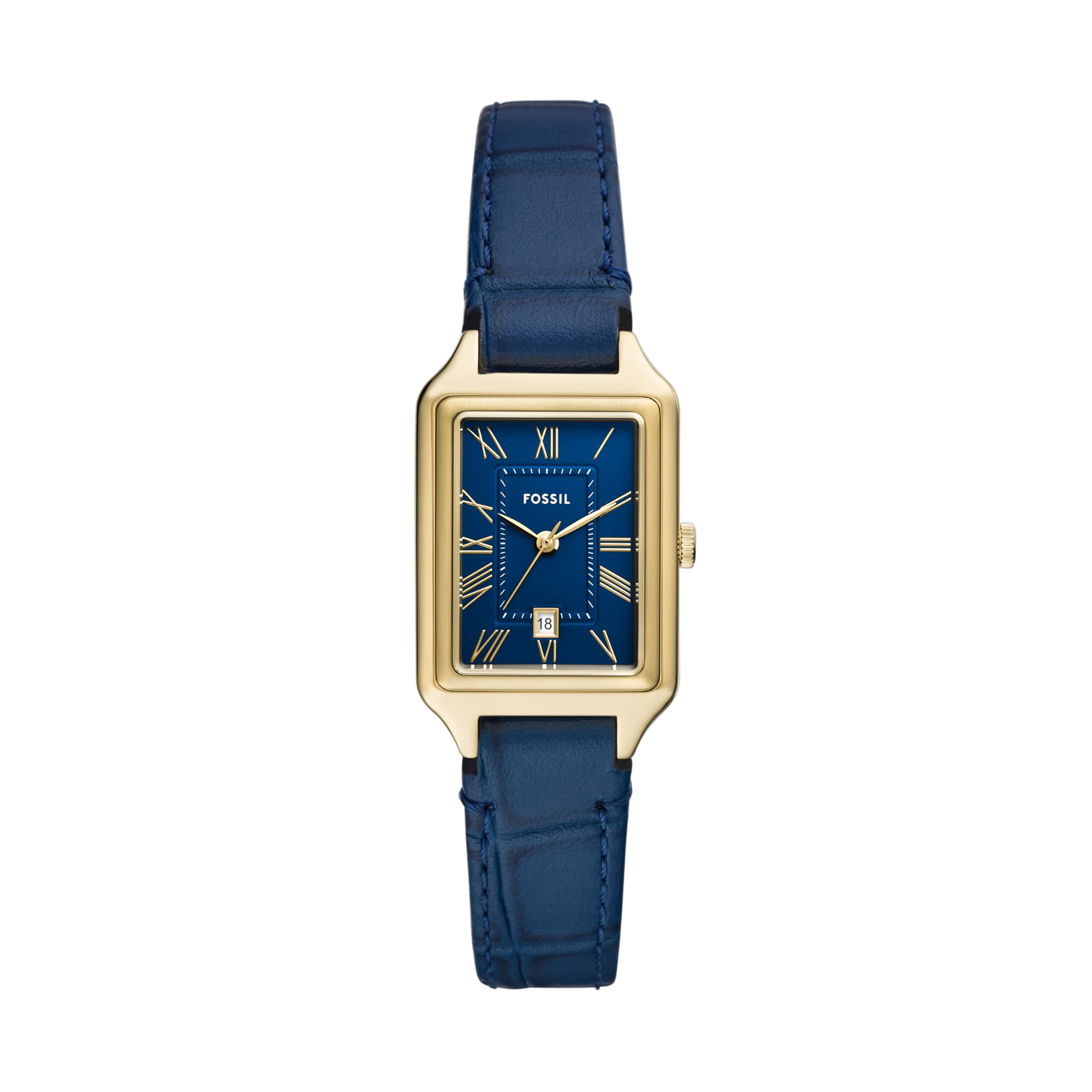 Fossil Leather Analog Blue Dial Womens Watch-Es5365, Band Color:Blue (B0D936JXBX) Amazon Price History, Amazon Price Tracker
