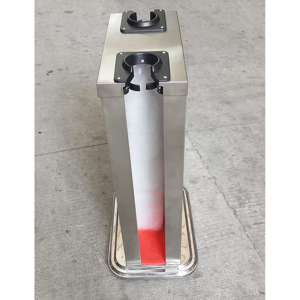 Envoltura automática de bolsas para paraguas húmedo, máquina de embalaje comercial de doble soporte de acero inoxidable.