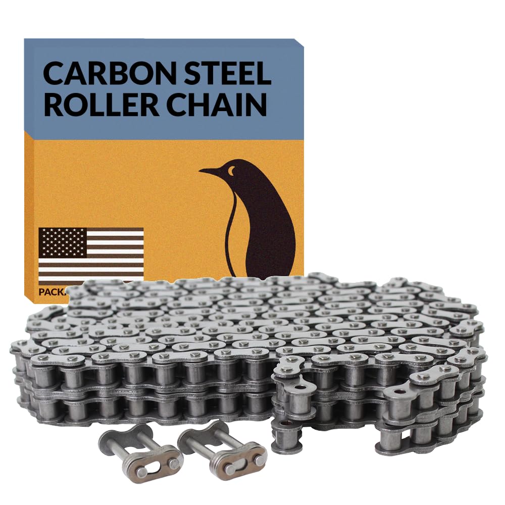 PGN #140-2 Duplex Double Strand Roller Chain x 10 feet + 2 Connecting Links