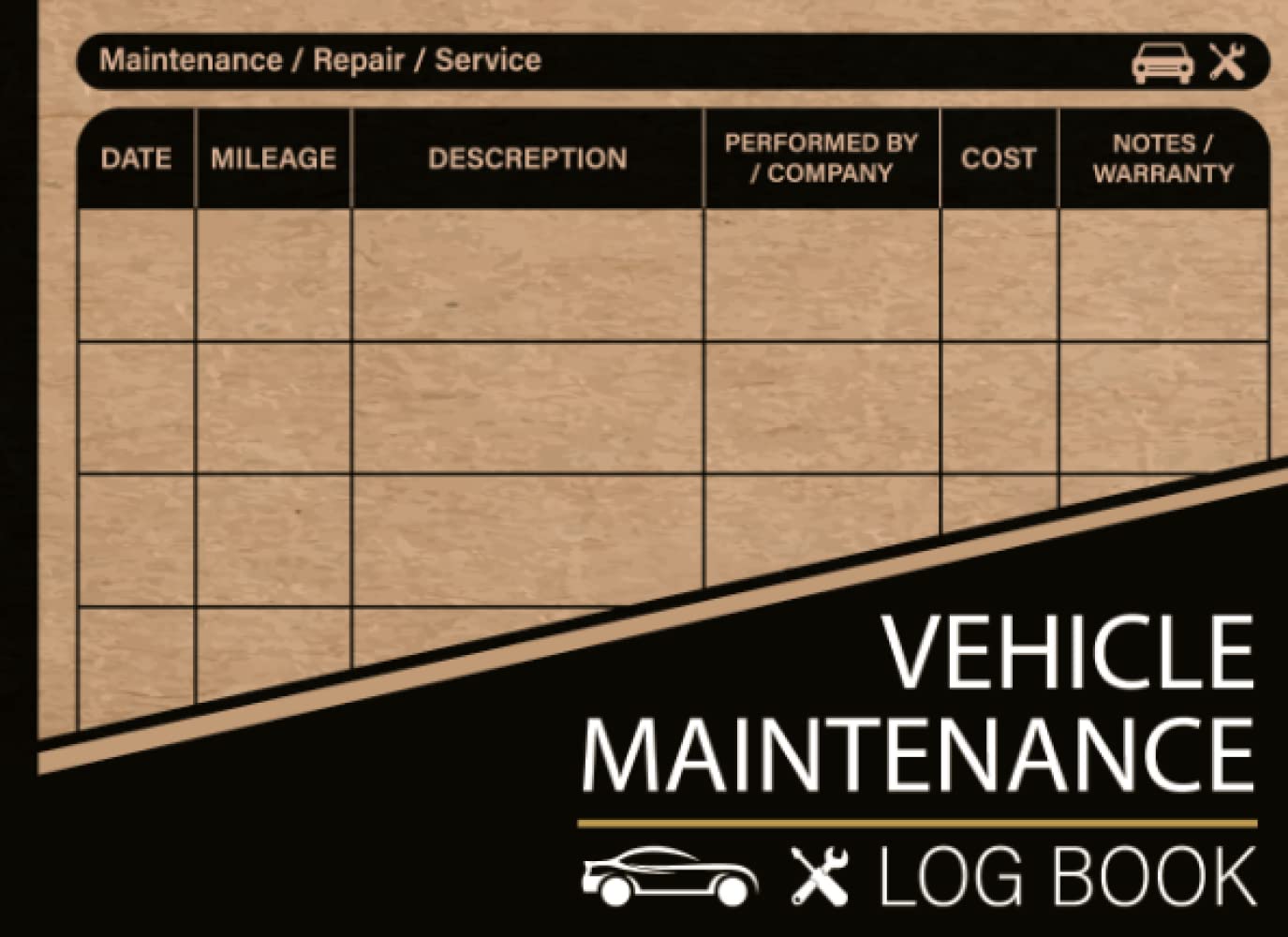 Vehicle Maintenance Log Book Car Maintenance Log Book Automotive