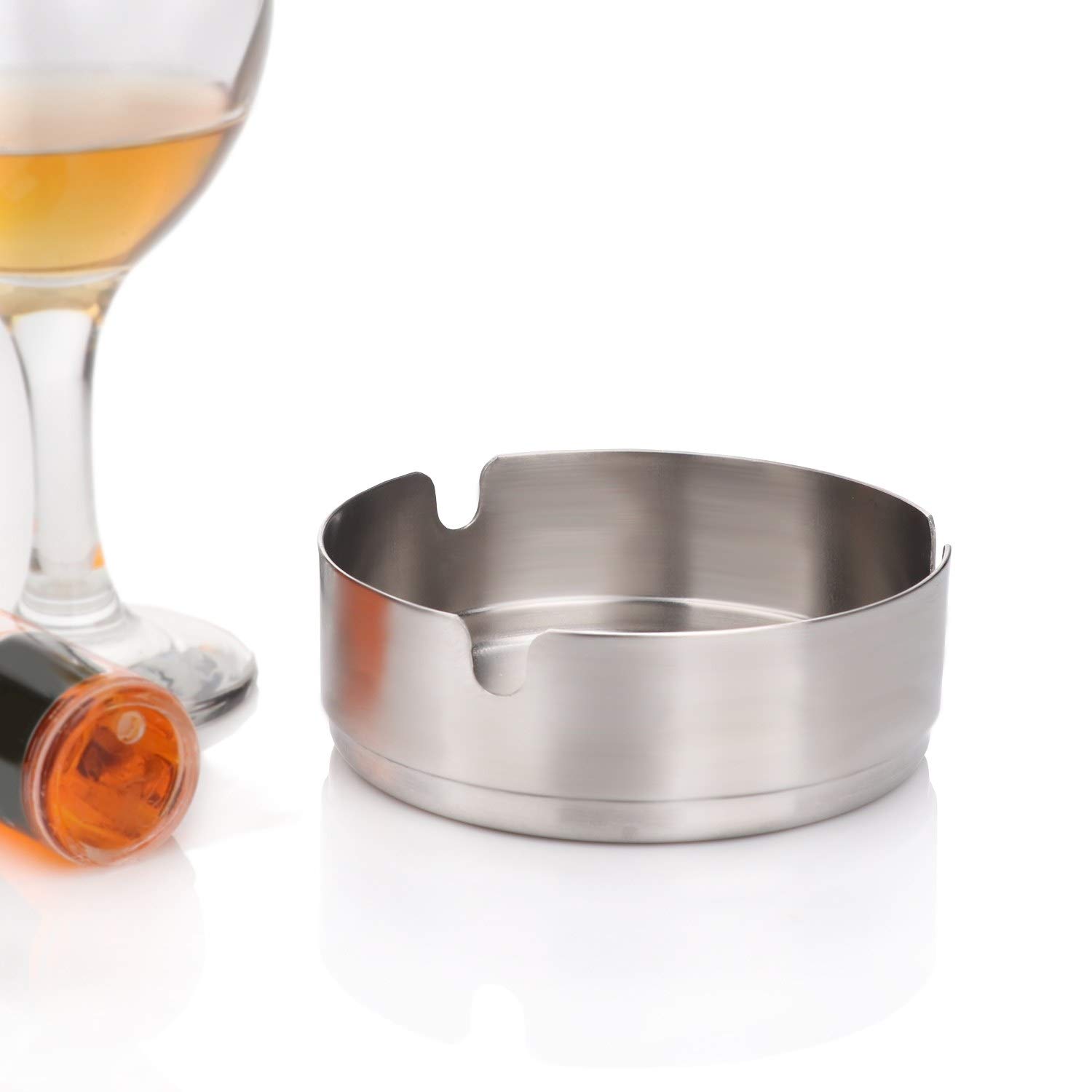 Urban SnackersUrban Snackers Table Top Ash Tray for Home, Office, Bar, 8 cm (Stainless Steel)