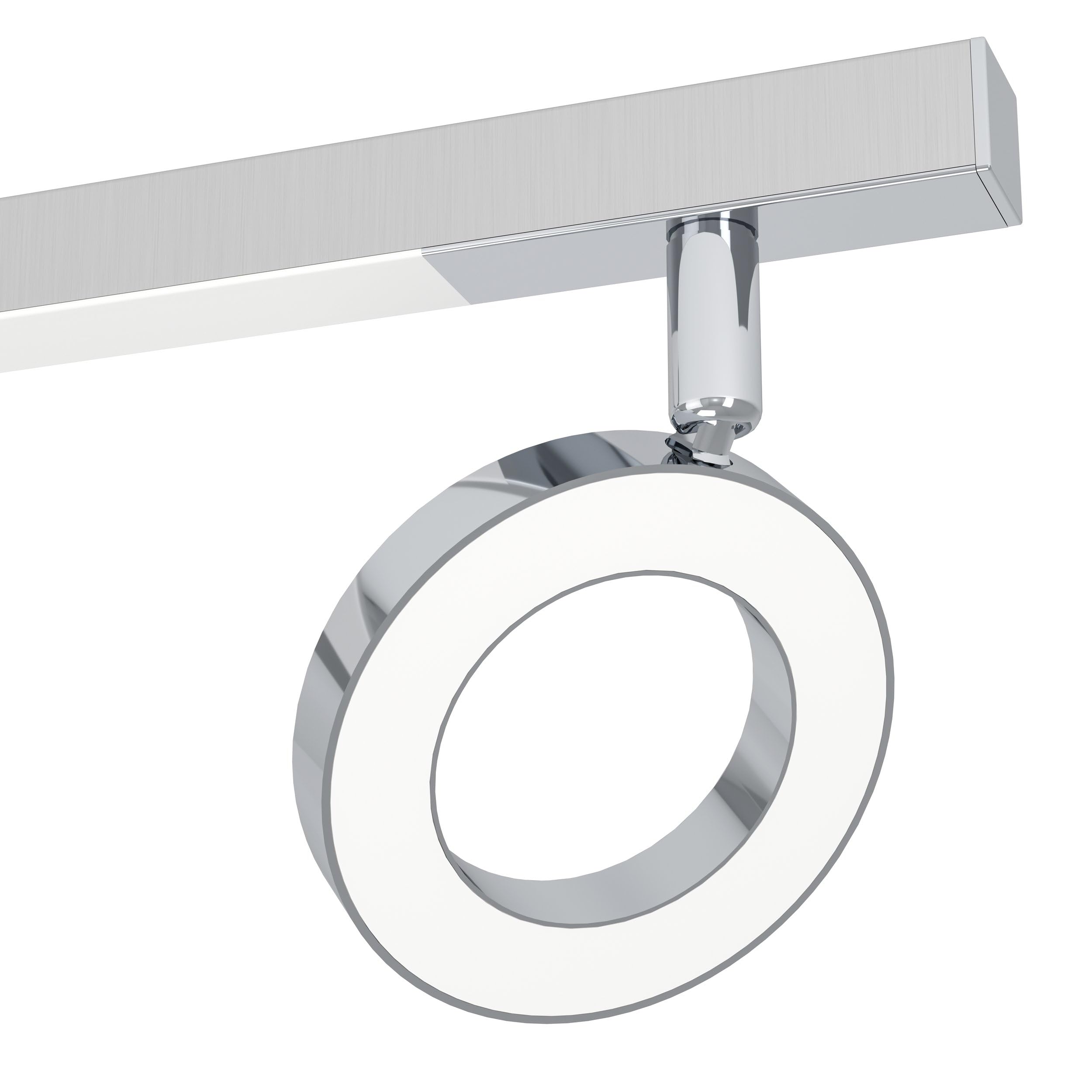 EGLO LED Deckenlampe Cardillo, 3 flammige Deckenleuchte | Deckenstrahler aus Alu, Metall und Kunststoff, Wohnzimmerlampe in Chrom, LED Flurlampe warmweiß