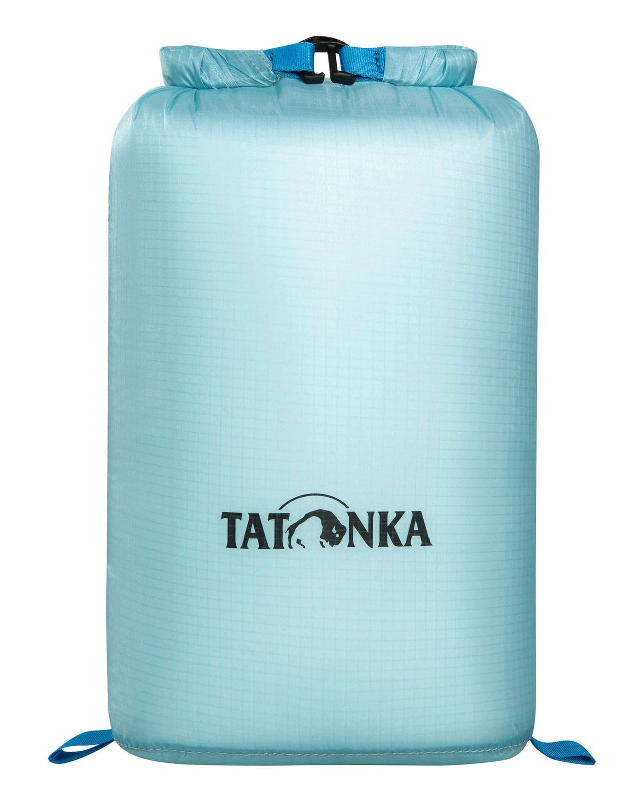 Tatonka Waterproof SQZY Dry Bag 5 L - Ultralight Storage Bag with Roll Closure and Taped Seams - Ideal for Sorting Travel Luggage - 5 Litres - PFC-Free - Light Blue