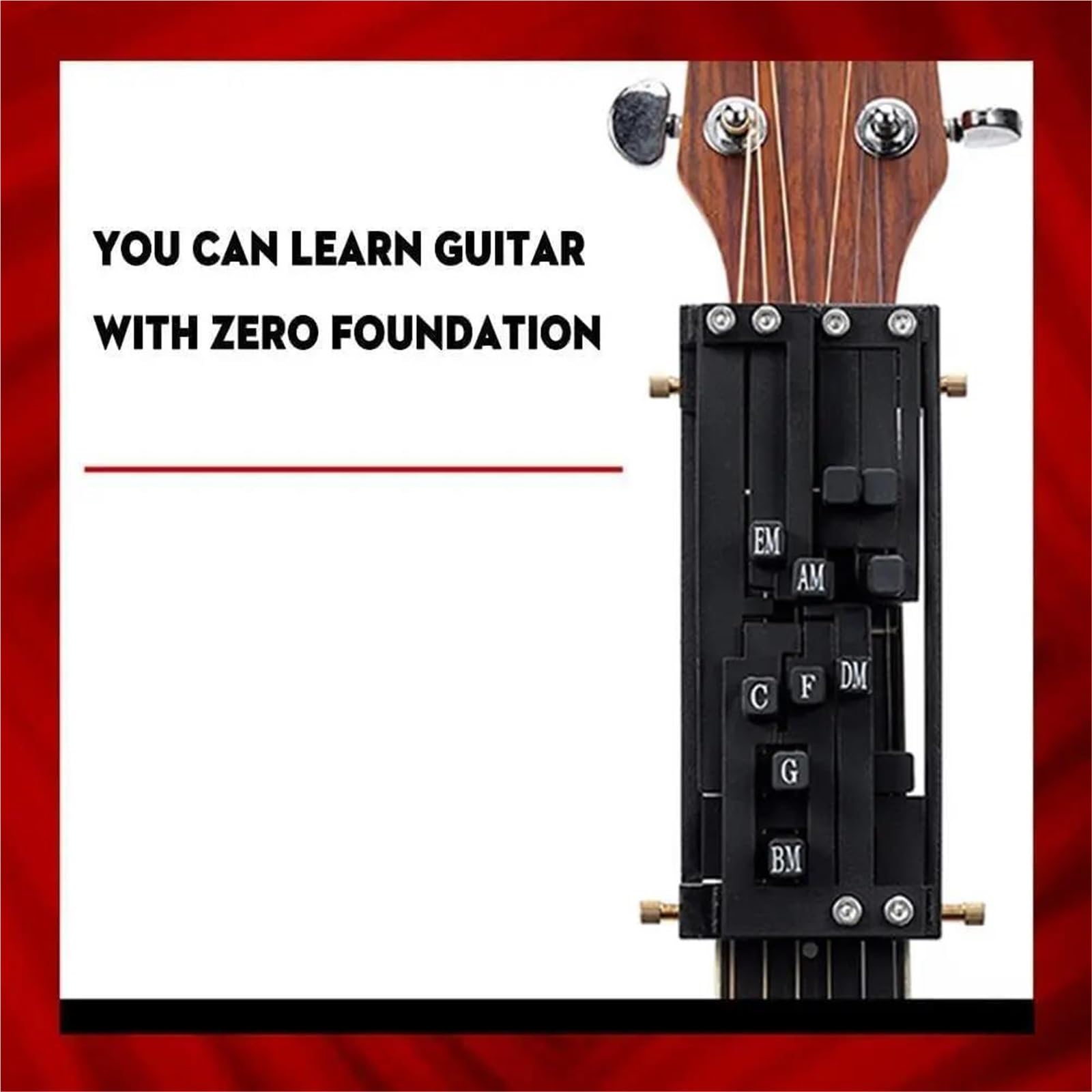 Zestaw Akcesoriów Gitary Narzędzie Pomocnicze Do Nauki Akordów Gitarowych Double Touch Guitar Chord Trainer Akcesorium Dla Początkujących