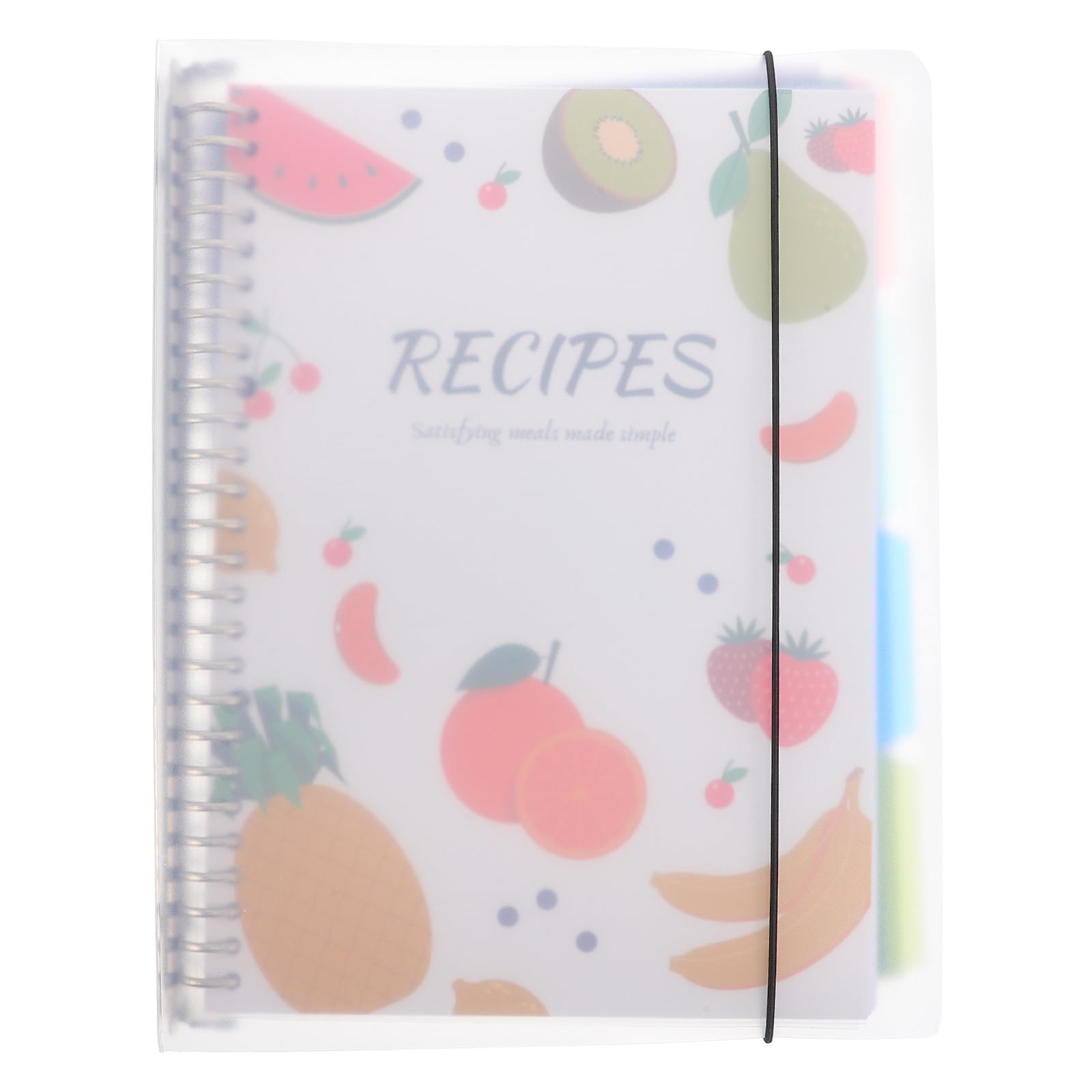 DOITOOL Quaderno di Ricette Copertina Rigida Raccoglitore di Ricette Fai da Te Pagine Resistenti Agli Strappi Domestiche per Organizzazione in Cucina