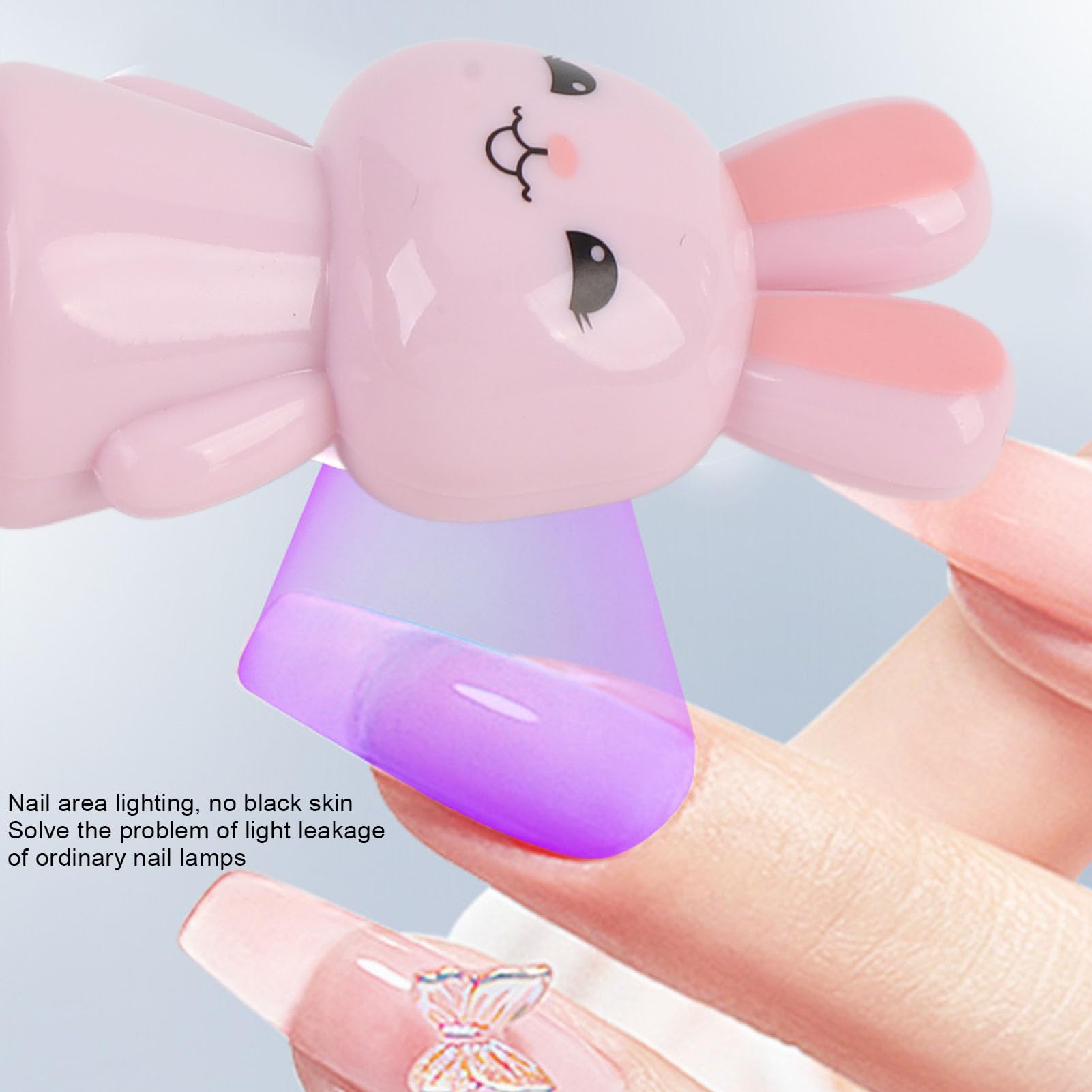 Fast Curing Nail Lamp with Rechargeable Battery, 10s Dry Time, Type C Charger, Control, Handheld Nail Lamp, for Salon