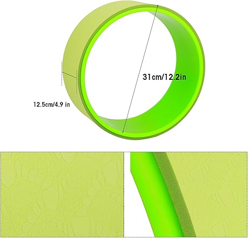 Miniatura 6 de Akozon Yoga Abdominal Estiramiento Rodillo Rueda Interior Fitness Equipo Rosa