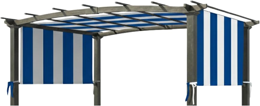 Garden Winds Universal Replacement Pergola Canopy Cabana Blue, Durable 350 Polyester, UV & Water Resistant