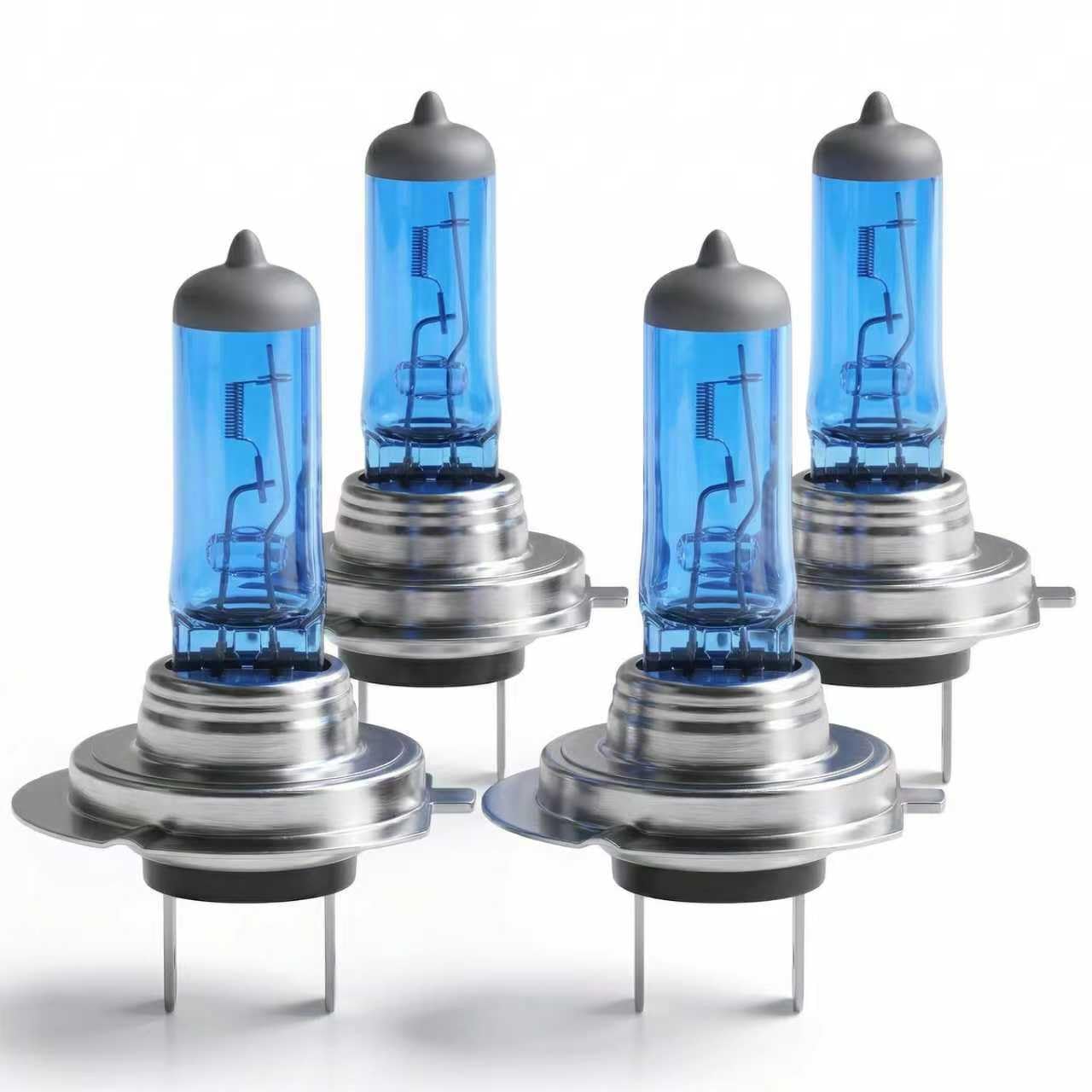 TURONEXIA H7 Halogen Headlight Bulbs 12V 55W 5000K (4 Pack)