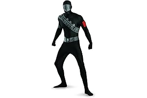 Snake Eyes Deluxe Bodysuit Costume Adult - Muscle Body Chest | Full Jumpsuit