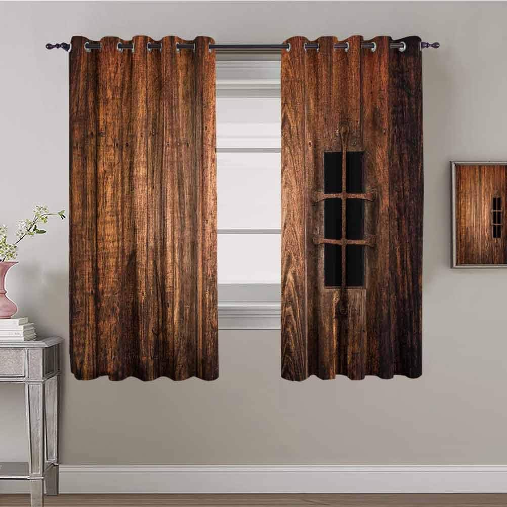 Amazon Com Medieval All Season Insulation Curtain Historic Medieval Window Secured With Iron Bars Castle Old Building Picture Print Soundproof Shade Redwood W63 X L45 Inch Home Kitchen