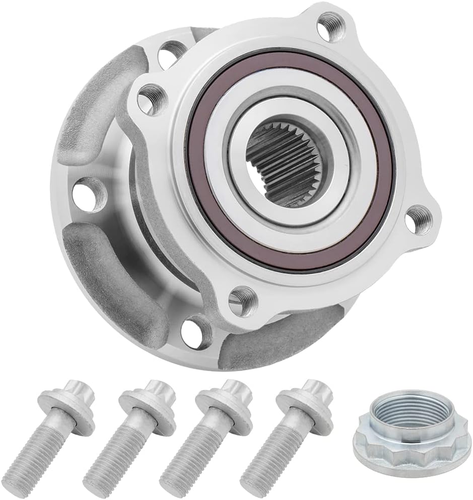 512361H - REAR Premium Wheel Hub Bearing Assembly Compatible With 2007-2018 BMW X5 [Non-M Models], 2015-2019 BMW X6 [sDrive35i, xDrive35i, xDrive50i Models ONLY - Without performance brakes]