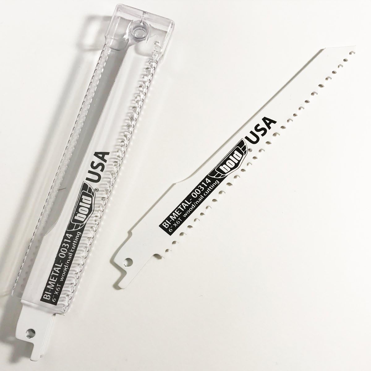 Bold 00314 USA Made 6-Inch By 6 TPI Reciprocating Saw Blades for Cutting Wood and Nails, 5-Pack