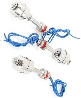 Aexit 3 Pcs Switches ZS7510 54mm Silver Tone Water Level Floating Foot Switches Sensor Switch