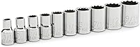 Vista 2 de GEARWRENCH Juego de tubos de 10 piezas, de 1/4" de transmisión, de 12 puntos estándar, SAE - 80307D