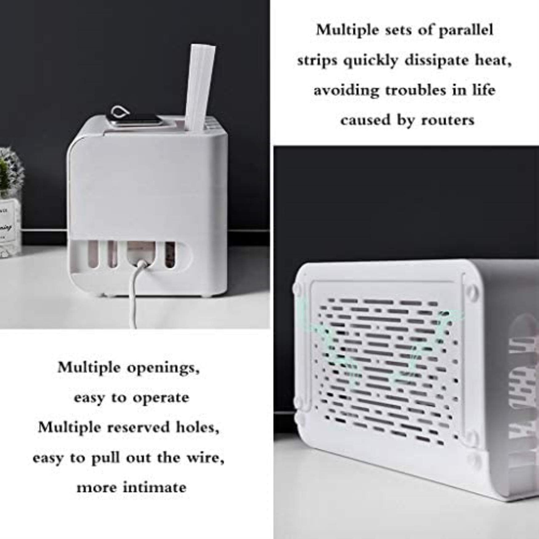 Pudełko do przechowywania routera, pudełko do przechowywania routera, uchwyt routera wi-fi, półka dekodera, wspornik na akcesoria telewizyjne, router wi-fi, pudełko TV, dekoder routerów