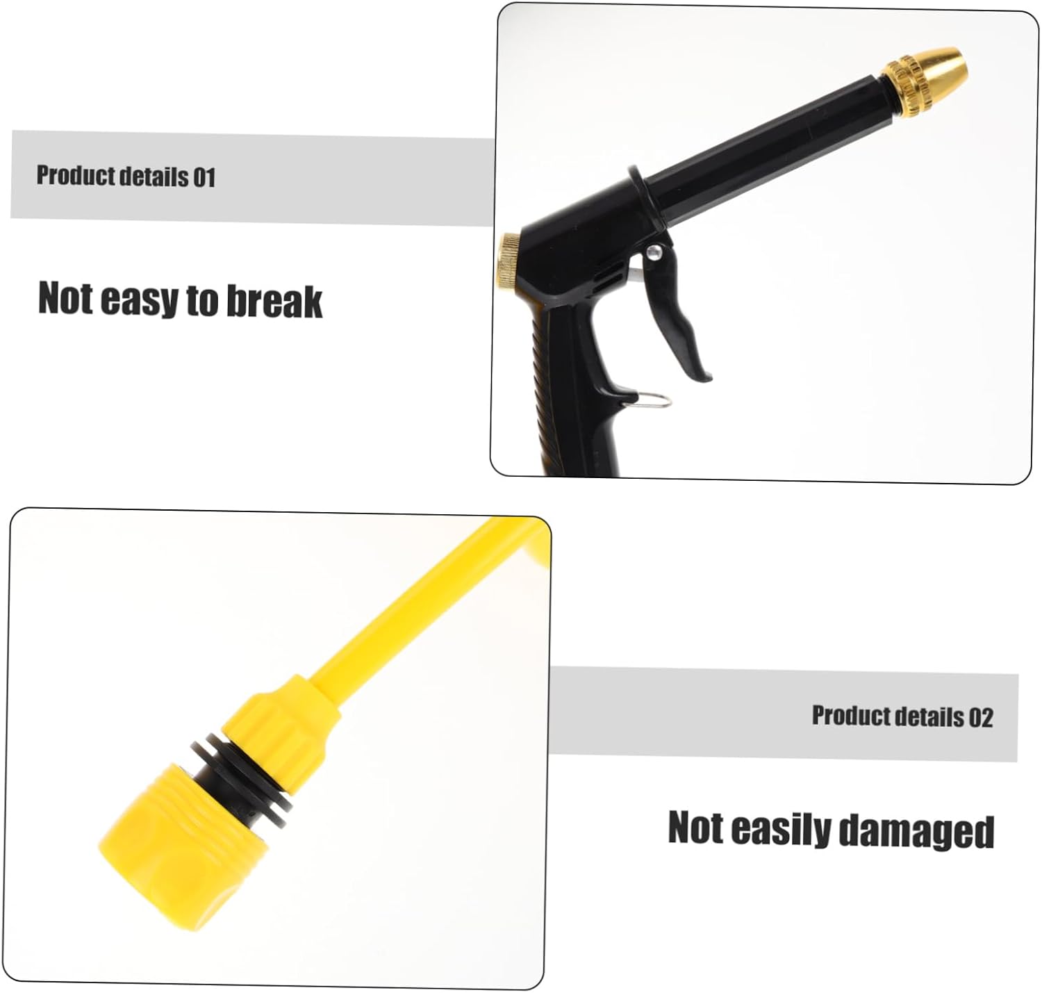 Ciieeo Coil Water Hose Spray Nozzle Flexible Retractable Garden Hose for Efficient Car Washing and Lawn Watering Includes and Adaptors for Easy Faucet Connection