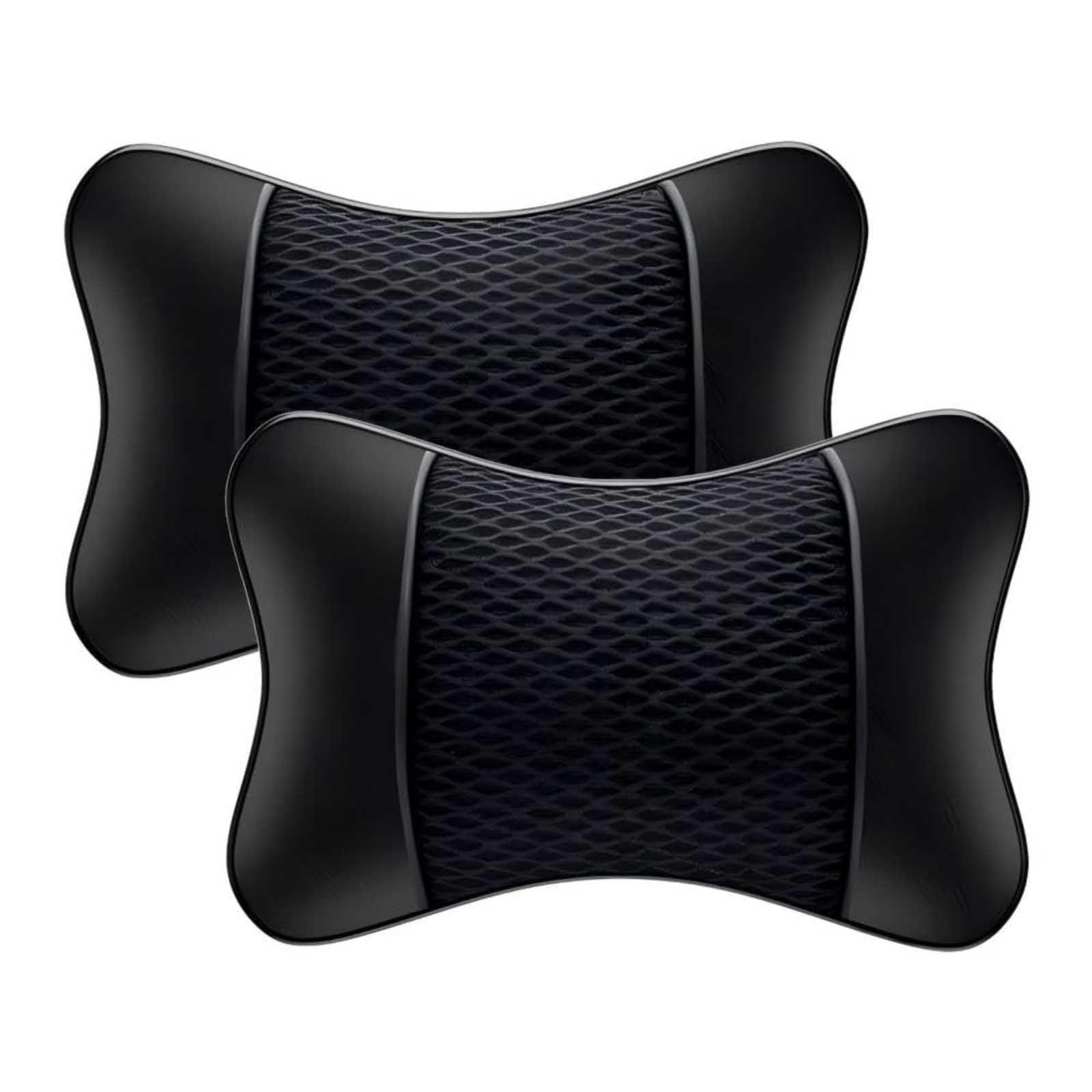 2 Pack Car Neck Support Pillow for Buick Regal 2017-2023, Safety Head Cushion with Removable Cover for Car Seat Memory Foam for Driving,Black-Black