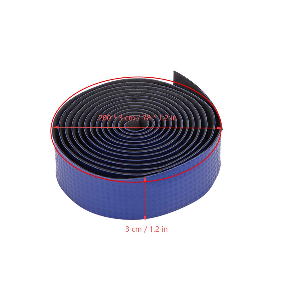 Nastro Manubrio Bici In Fibra Di Carbonio - 2 Nastri Con Bande Adesive E Tappi, Antiscivolo E Ammortizzante - Foto 3