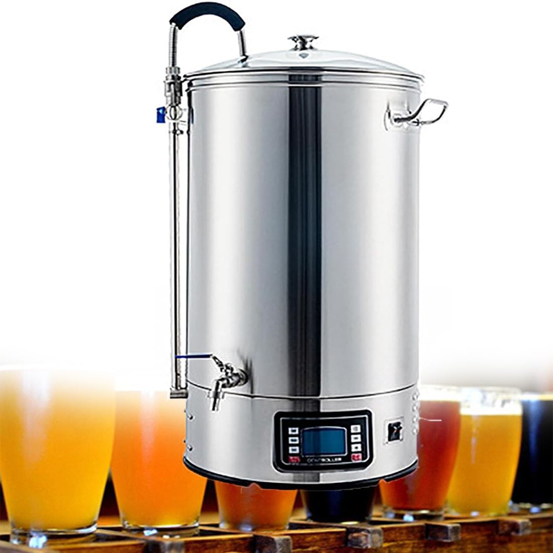 Máquina Eléctrica para Elaborar Cerveza, Kit para Uso Doméstico Y Comercial, Ideal para Principiantes con Todo Incluido, 40 L