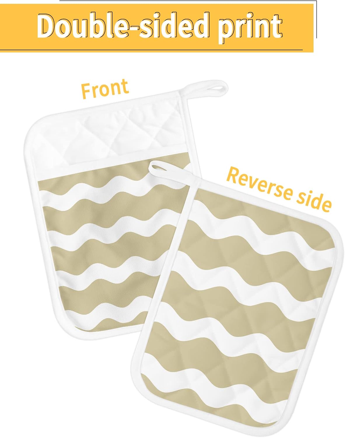 Pot Holders, Stripe Geometric Pot Holder, Heat-Resistant Hot Pockets, Pot Holders for Kitchen, Hot Pads for Kitchen, Kitchen Accessories 5 Pcs Potholders