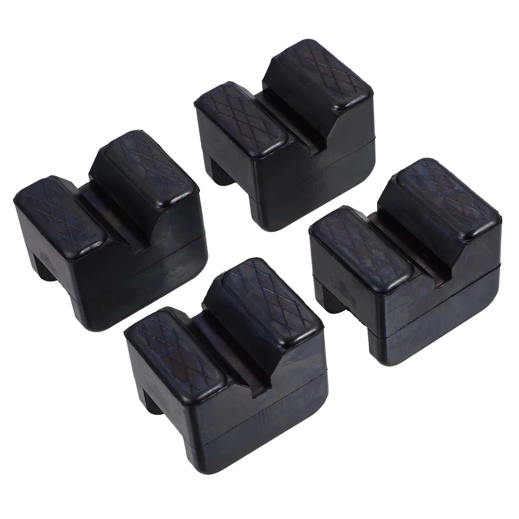 SOLUSTRE Rubber Jack Stand Pads Slotted Jack Pads Non-Slip Surface 4 Pack of Vehicle