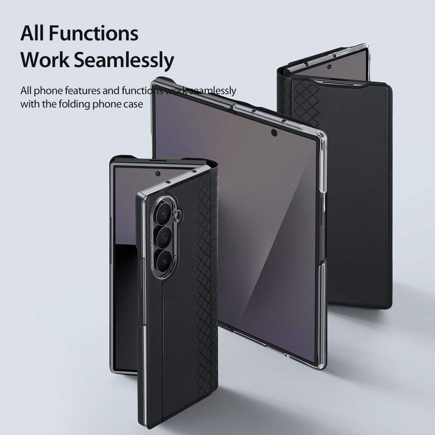 Generic etui kompatybilne z Samsung Galaxy Z Fold 8 Ultra (kolor: niebieski) Skórzany futerał na telefon z klapką Etui ze stojakiem
