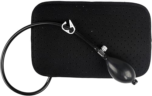 Miniatura 2 de IPENNY Almohada inflable de apoyo lumbar transpirable portátil y lavable almohada de respaldo inflable de aire inferior de la espalda con bomba de