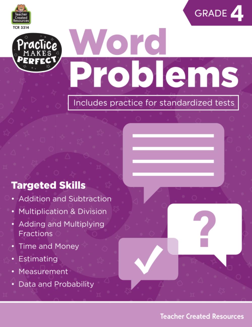Teacher Created Resources Practice Makes Perfect: Word Problems Grade 4, 2nd Edition (TCR3314) (Practice Makes Perfect (Teacher Created Materials))