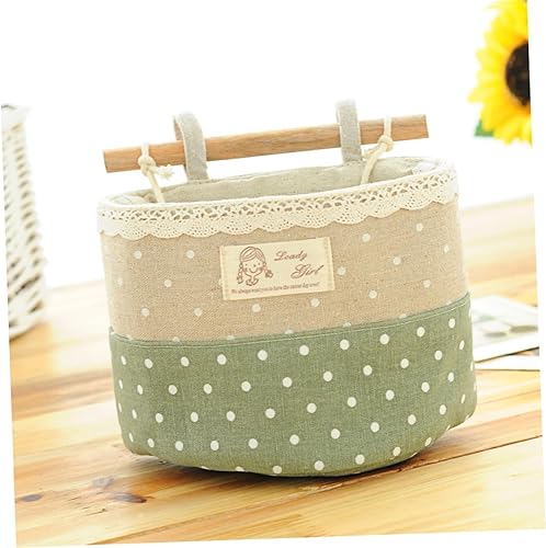 Miniatura 6 de Bolsa de bolsillo para colgar en la pared, organizador de tela de algodón, organizador colgante de almacenamiento, bolsa de almacenamiento colgante