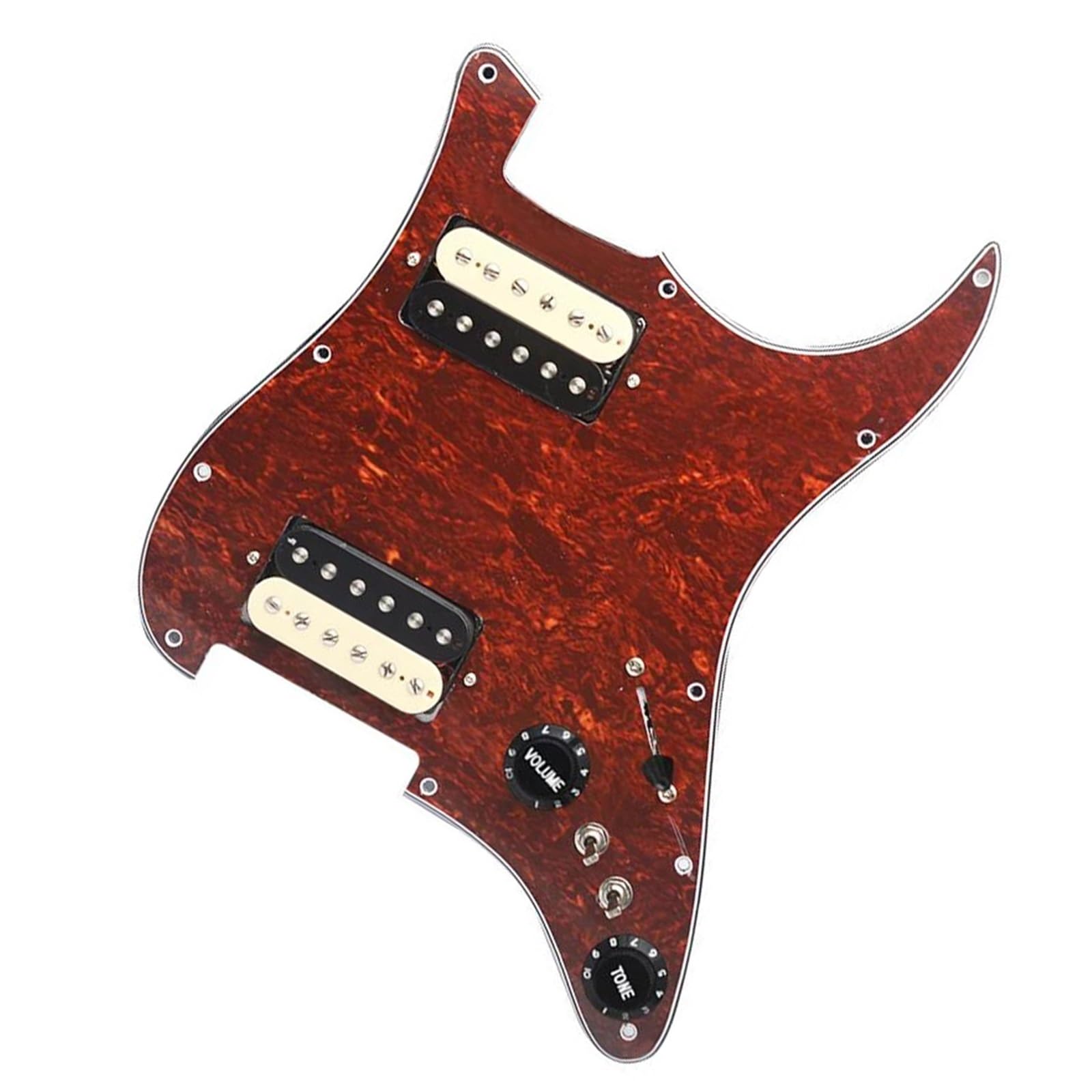 Przetwornik Pickguard Profesjonalny Zestaw Przetworników Gitarowych Alnico 5 Z Pojedynczą Cewką(Zebra Red)