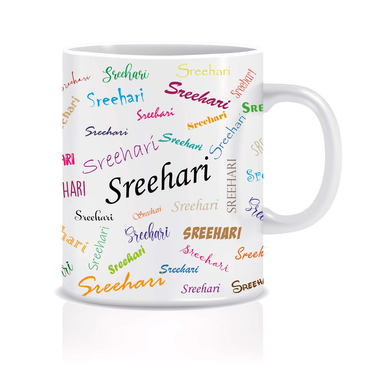 wechitr Typography Coffee Mug for sreehari Personalised Name Ceramic, 350ml, 1 Unit