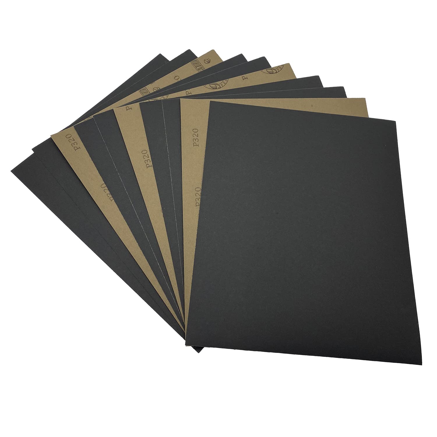 320 Grit Wet Dry Sandpaper, 9 x 11 Inch Sanding Sheets, 10PCS Premium Silicon Carbide Sand Paper for Wood Metal Ceramic or Auto Polishing and Scratches Removing