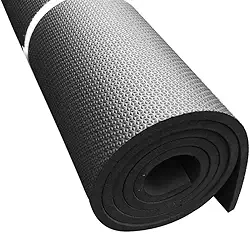Tapete Tatame Manta Colchonete Forração Eva 10mm 200x100cm Preto Yoga Academia Ginástica Pilates Ioga
