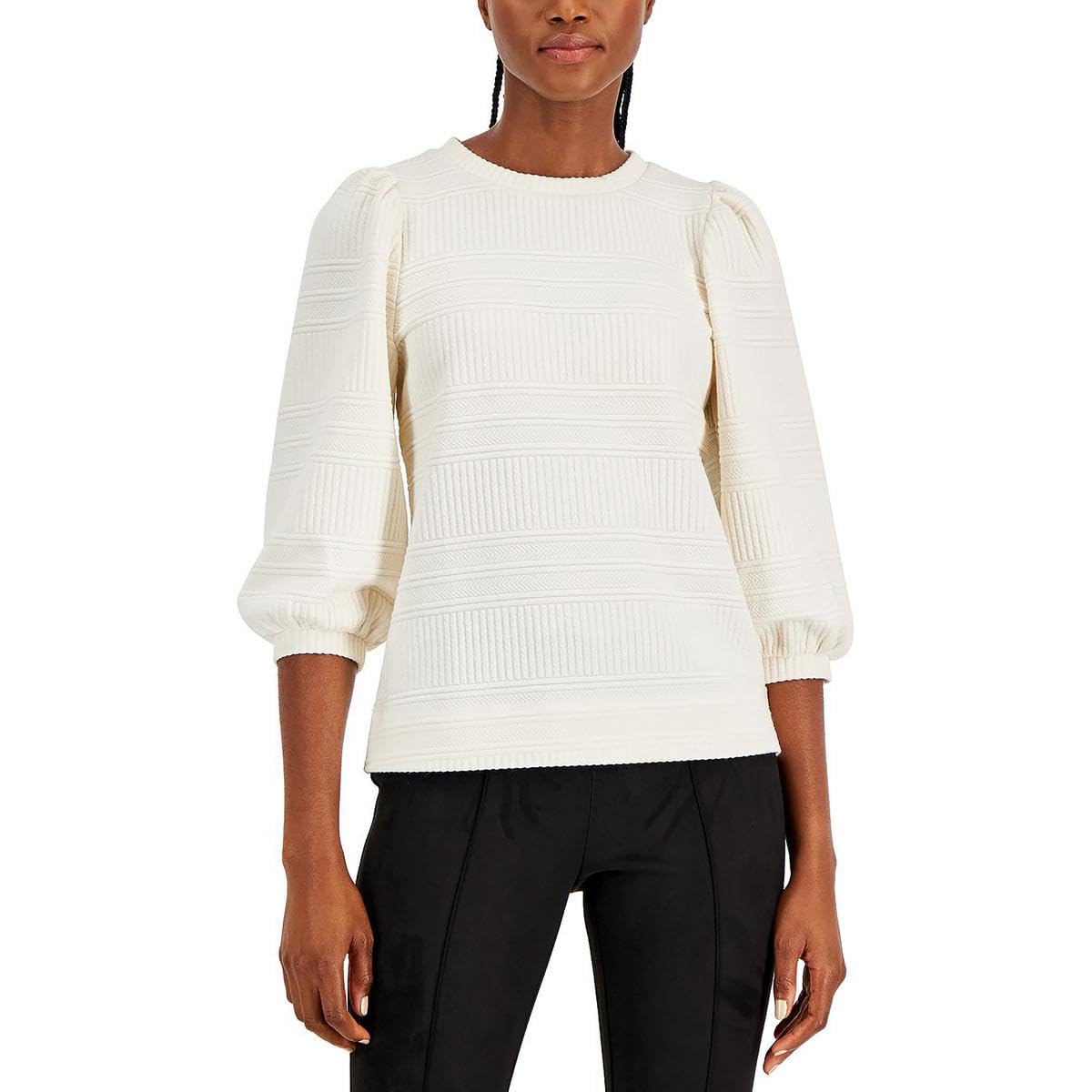 Pull Anne Klein Novelty Quilt idéal pour le bureau et les sorties - 2