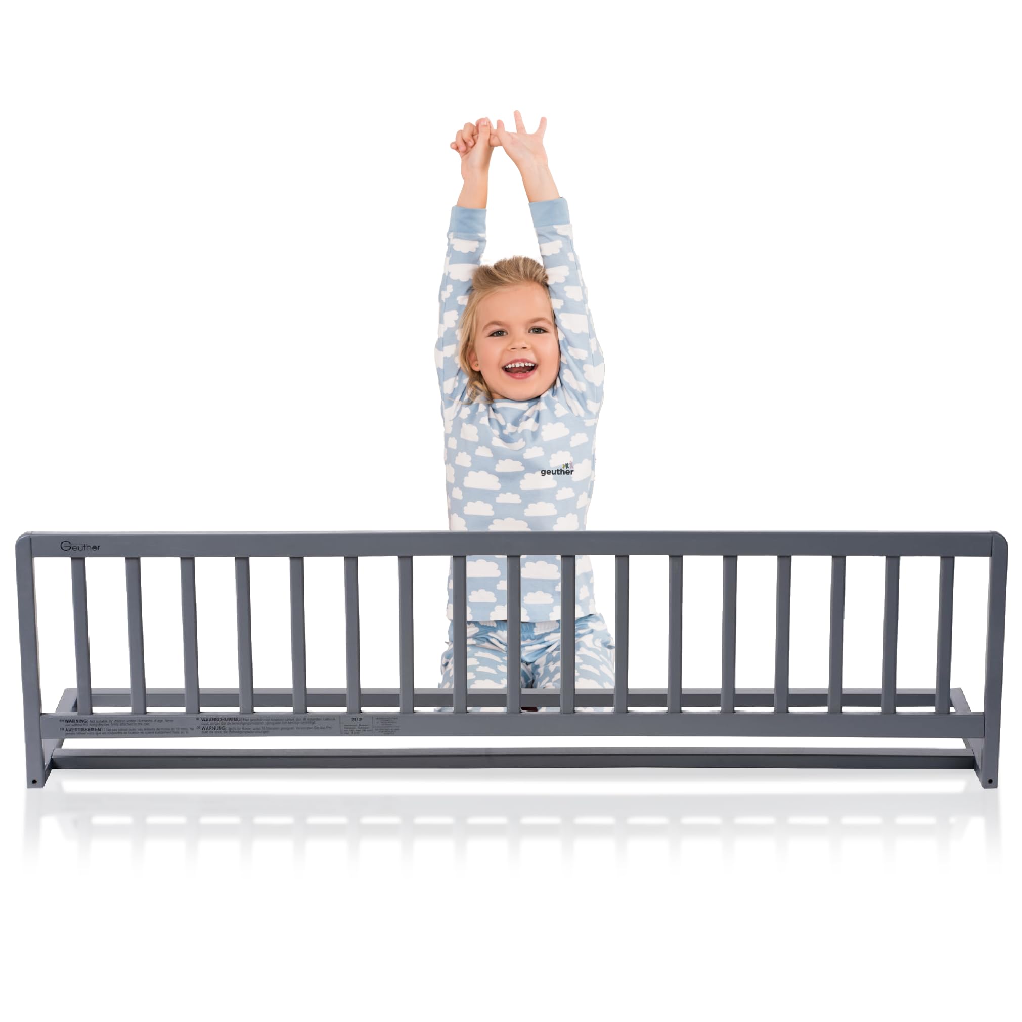 Geuther Lasse Playpen - Corralito de madera en blanco/naturaleza Tamaño: 97 cm x 97 cm, 2258 NAWE