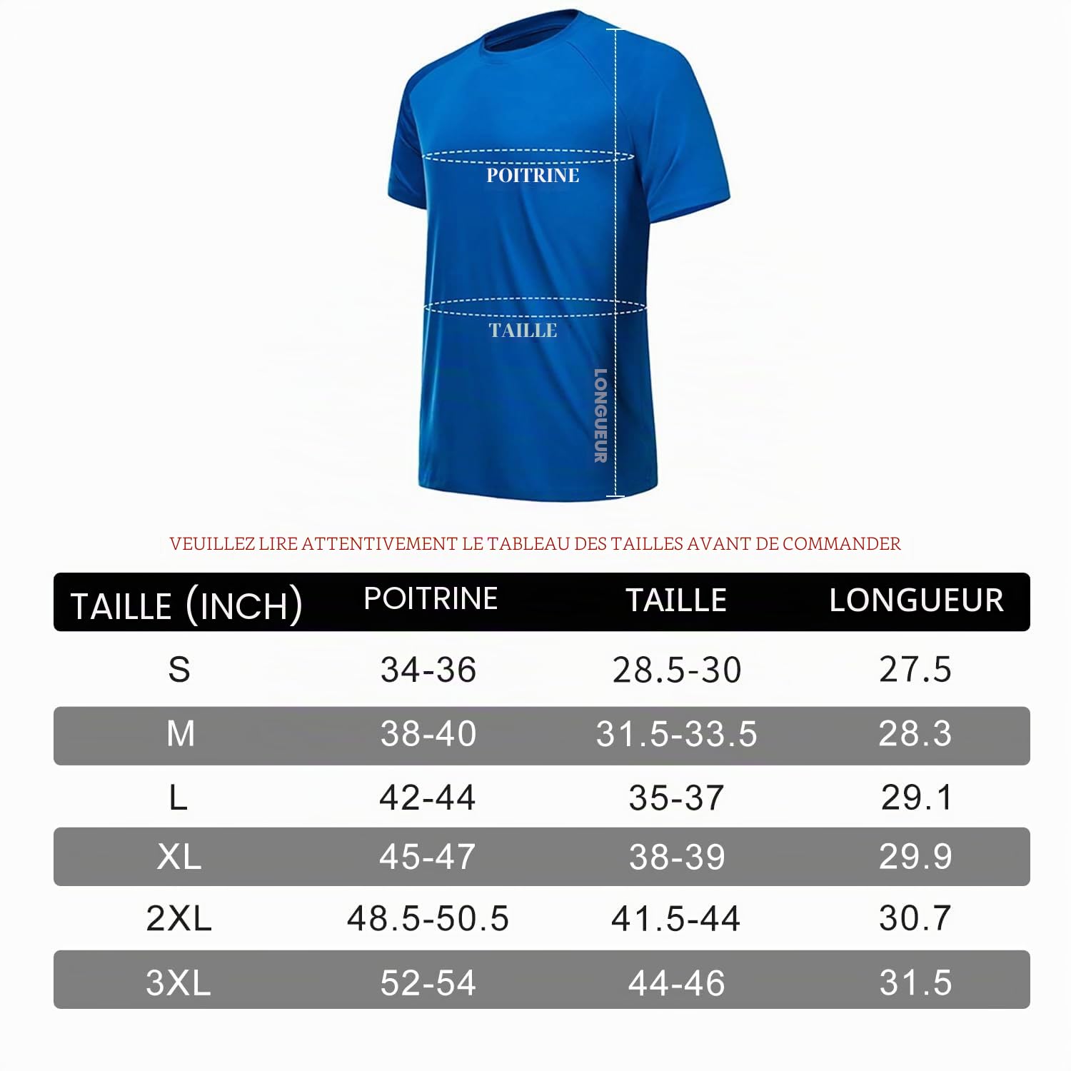 Lot de 3/5/7 T-Shirt Homme Tee Shirt Sport Homme à Manches Courtes Gym Running Fitness Séchage Rapide Respirant Baselayer Haut