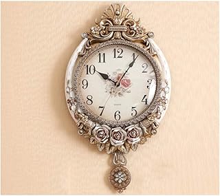 Plum Open Zegar ścienny 45 cm zegar ścienny retro zegar ścienny salon sypialnia cichy zegar obrotowy (kolor: C)