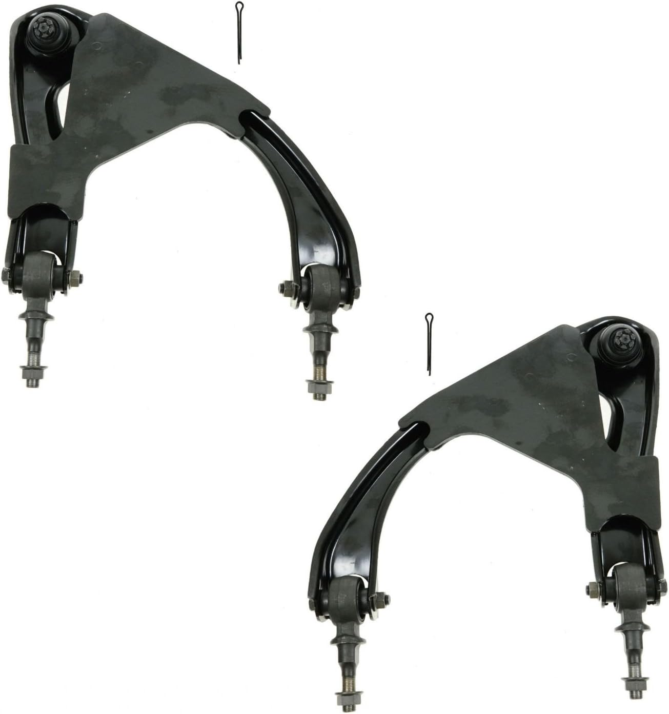 TRQ Rear Upper Control Arm with Ball Joint Set Compatible with 1997-2001 Honda Prelude