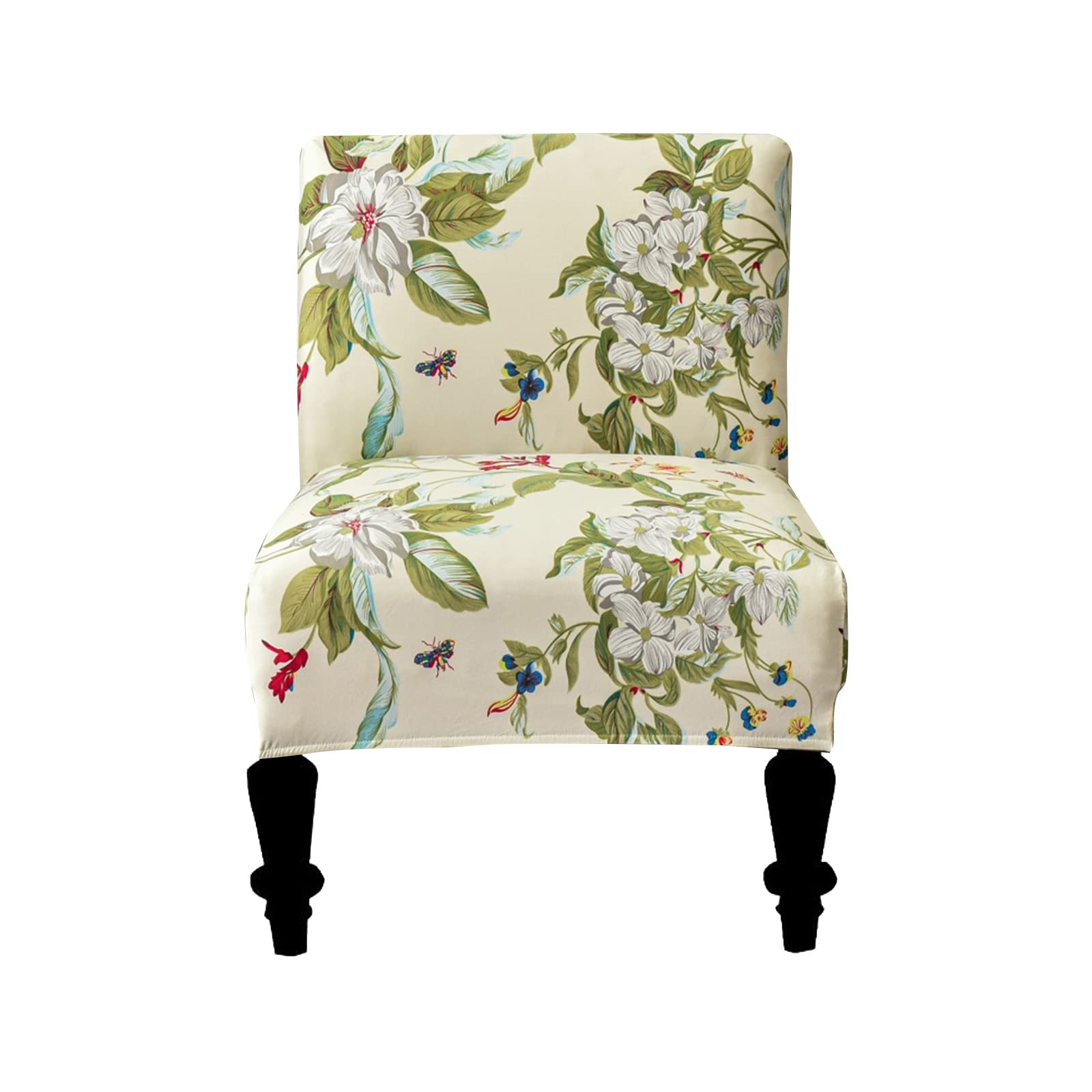 Eco-Ancheng Armless Chair Slipcover - Removable, Washable, Printed Covers for Living &amp; Dining Room